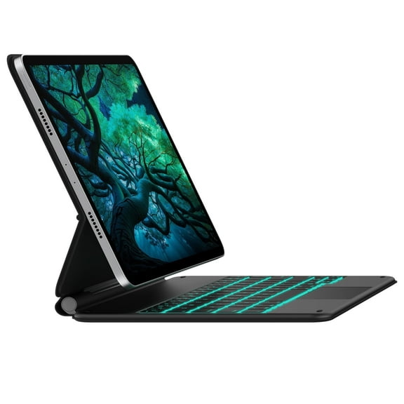 GGMCN Keyboard Case for iPad Air 11-inch (M2, 2024) & iPad Pro 11 inch -Wireless, Trackpad, Thin & Backlit Magnetic for iPad Pro 11" (4th/3rd/2nd/1st Gen), Air 5th/4th Gen (Black)