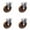 4 Swivel - No Brakes  - Brown, variant on 3 Inch High Temp Glass Filled Nylon Wheel Swivel Bolt Hole Caster Service Caster