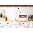 thumbnail image 3 of Concord Wallcoverings Wallpaper Border Fruits Pattern Featuring Sliced Watermelon Peach Pear Orange Apple for Kitchen, Brown Orange Black Red, 5.25 Inches by 15 Feet 30902310, 3 of 4