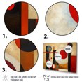 thumbnail image 3 of Designart Abstract Shapes Oversized framed wall art decor, Abstract Shapes framed wall Art, Earthy Exploration Brown Red Brown And Red Exploring Dimensions , Brown Modern black framed wall art, 3 of 5