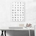 thumbnail image 2 of ARTCANVAS Modern Black White Gray Serif Vertical Rectangle Full Alphabet Canvas Art Print - Size: 26" x 18" (0.75" Deep), 2 of 9