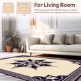 thumbnail image 2 of ODIKA 8' x 10' Machine Washable Non-Slip Area Rug, Middle Eastern Star High Traffic Rug, Beige, 407486, 2 of 7
