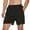 Black, variant on FEDTOSING Men's 5" Workout Running Shorts White Quick Dry Athletic Shorts With Pockets