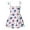 Blue, variant on Girl's Sundress Patriotic American Flag Stars Dress (Kid), Size 5 6 Years