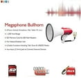thumbnail image 5 of Megaphone Speakers Blow Horn Pro Loud Speaker Bullhorn Handheld Siren Voice Recording, 5 of 5