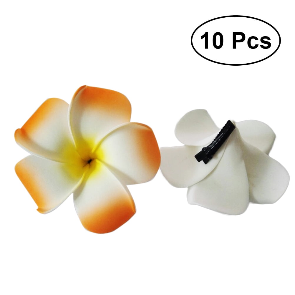 5-10PCS 2 Inch 10 Colors Hawaiian Plumeria Flower Hair Foam Hawaii Hair Clips 5-10PCS 2 Inch 10 Colors Hawaiian Plumeria Flower Hair Foam Hawaii Hair Clips