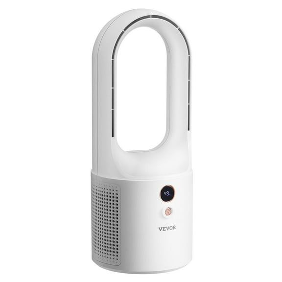 Portable Bladeless Desk Fan with 6 Speeds, 12.99" Height, 5000mAh Rechargeable Battery, Silent Operation, Touch Control, Energy-Saving Cooling Fan for Bedroom, Office, Dorm, or Living Room Use