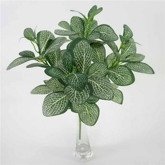 SPRING PARK 1Pc Artificial Plants Fake Green Leaf Tree Plant Home Garden Decor