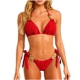 thumbnail image 2 of Tankini para mujer, traje de baño de dos piezas con tirantes de color liso, informal, de playa, a la moda, para mujer, tankini, de dos piezas, para mujer, trajes de baño para mujer, tankini para mujer, 2 of 9