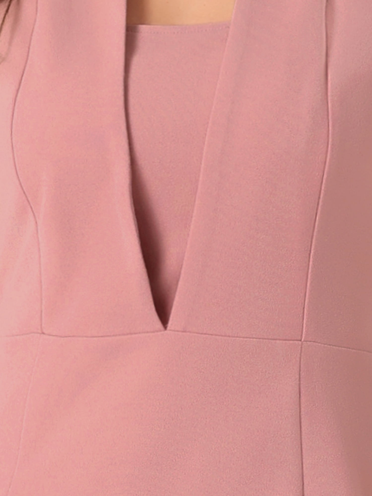 DARING DIVA Women's Short Sleeve Business Office Pencil Dress XS Grey Pink