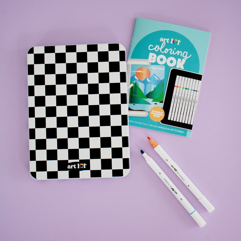 Dual-Tip Marker Art Set with Reusable Tin and Activity Book photo 6