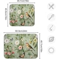 thumbnail image 3 of Dish Drying Mat Spring Birds Floral Absorbent Dry Mats for Dishes Draining Pad for Kitchen Countertop 18" x 24", 3 of 7