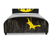 Delta Children DC Comics Batman Upholstered Twin Bed, Black