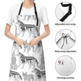 thumbnail image 6 of Picia German Shepherd Dog Waterproof Apron for Unisex Adult - Adjustable Bib Apron with Pockets, Ideal for Cooking, Gardening, Painting, and Household Chores, 6 of 9