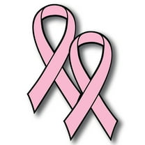 Magnet Me Up Support Breast Cancer Awareness Pink Ribbon Magnet Decal, 2 PK, 3.5x7 in