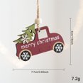 thumbnail image 3 of Qjidjing Christmas Wooden Car Craft Accessory Decorations for Christmas Tree Ornaments, Car Interior, Indoor Home Party, 3 of 7