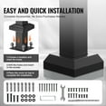 thumbnail image 2 of VEVOR Handrails for Outdoor Steps, 1-2 Step Stair Hand Rail Kit, Transitional Carbon Steel Railings with Installation Kit, Stair Rails for Seniors, Concrete Steps & Porch & Deck, Black Retro Arch, 2 of 9