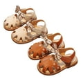 thumbnail image 6 of WOYY Girls Closed-Toe Sandals Lightweight Soft Sole Beach Shoes (Toddler/Little/Big Kids), 6 of 6
