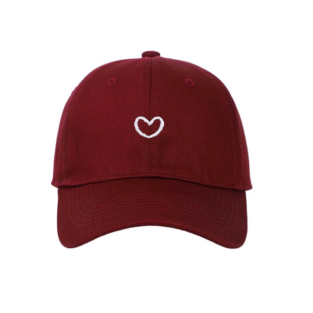Trendy Heart Embroidered Baseball Cap for Daily Wear - Adjustable and Versatile Headgear for All Seasons