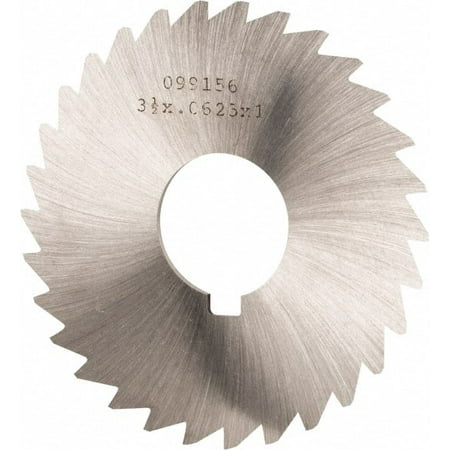 

Made in USA 3-1/2 Diam x 1/16 Blade Thickness x 1 Arbor Hole Diam 34 Tooth Slitting and Slotting Saw Arbor Connection Right Hand Uncoated HSS Concave Ground Contains Keyway