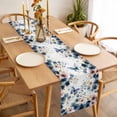 thumbnail image 3 of Table Runner 72 Inches Long for Kitchen Dining, Navy Blue Spring Floral Dresser Scarf Farmhouse, Dining Table Decorations for Wedding/Parties, Farmhouse Butterfly Watercolor 18 x 72 In, 3 of 8