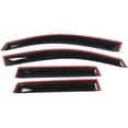thumbnail image 6 of Ikon Motorsports Compatible with 07-08 Honda Fit Acrylic Window Visors Vent Windshield Deflector Rain Guard 4Pc Set Outside Mount 2007 2008, 6 of 9