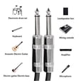 thumbnail image 3 of LOVEVER 6ft Guitar Mono Unbalanced Cable  1/4 Inch TS to 1/4 Inch TS Mono Plug Patch Cable Cords  Male to Male Jacket for Electric Guitar  Electric Bass  Keyboard, 3 of 3