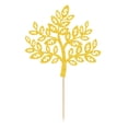 thumbnail image 4 of 20 Piezas Brillo Dorado árbol Pastel Cupcake Topper Comida Selección Boda Cumpleaños Decoración Colcomx Primero de la torta de boda, 4 of 6