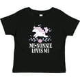 thumbnail image 3 of Inktastic Nonnie Loves Me Granddaughter Unicorn Girls Baby T-Shirt, 3 of 5