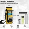 thumbnail image 5 of HUIACONG Yellow School Bus Backpack Set 4-IN-1 for 10-14 Years Boys Girls Lightweight Portable School Backpack Detachable Lunch Box Pencil Case Water Bottle Holder, 5 of 7