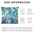 thumbnail image 5 of Nawypu  Blue Plant Leaf Decorative Throw Pillow Covers for Couch Bed Sofa Living Room Tropical Plants Leaves Square Cushion Cases Art Home Decor, 5 of 5
