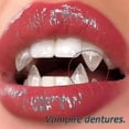 thumbnail image 1 of 1 par de colmillos de dientes de vampiro, accesorios para dentaduras postizas, accesorios para disfraces de Halloween, dientes postizos, pegamento sólido, adhesivo para dentaduras postizas,, 1 of 4