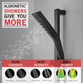 thumbnail image 4 of Delta Faucet Pivotal 3-Spray Handheld Shower Head with Shower Slide Bar, Matte Black Shower Head with Handheld, H2Okinetic Technology, Matte Black 51799-BL, 4 of 5