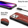 thumbnail image 4 of ExoGuard For iPhone 13 Pro Case, Phone Case with Screen Protector and Kickstand (Red), 4 of 7