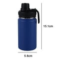 thumbnail image 2 of Botella de agua para niños de acero inoxidable - Termo de metal con doble pared aislada al vacío, 2 of 5