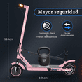 thumbnail image 3 of Scooter Eléctrico Honey Whale M2 Max Rosa, 3 of 6