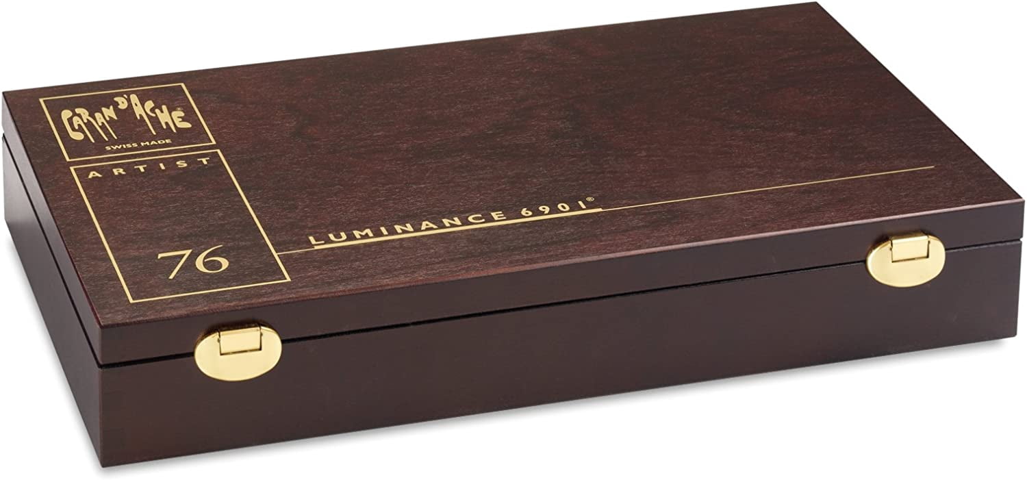 Luminance 6901 Clr Pencil Set Of 76 Wood Box