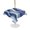 Navy Blue Ombre, variant on Outdoor Tablecloth with Umbrella Hole for Patio/Picnic/Party/Camping, Navy Blue Ombre Waterproof Table Cloth Rectangle Table Cover Washable, Modern Moire Abstract Art Aesthetics (60"x 102")