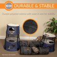 thumbnail image 5 of K&H Pet Products Cat Tunnel Toy 3-Way T-Tunnel Black 33 X 20 X 9 Inches, 5 of 8