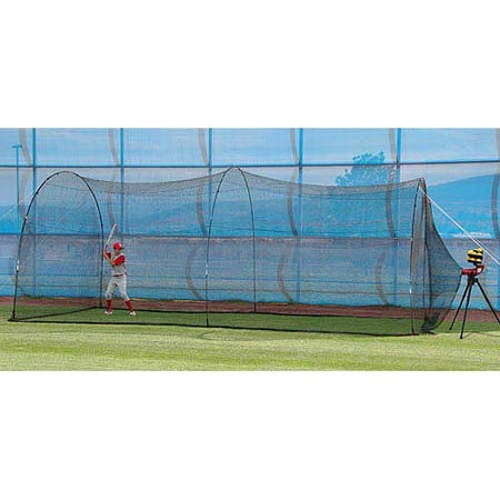 Heater Trend Sports Slider Pitching Machine and PowerAlley Batting Cage