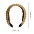 thumbnail image 3 of Unique Bargains 1 Pc Knitted Wide Headbands for Women Khaki, 3 of 6