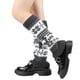 thumbnail image 4 of Thickened Christmas Socks With Snowflake Deer Patterns Winter Warm Ankle Cuffs Cozy Knitted Leg Warmers Stacking Socks And Woolen Sock Covers For Fall Winter, 4 of 6