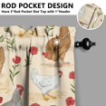 thumbnail image 5 of Colorful Vintage Rooster4(1) Kitchen Curtain Valance 3 Piece Home Curtains and Valance Set Curtain Sink Window Decor Window Treatment Tier 27.5x36 Length, 5 of 6