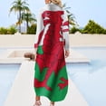 thumbnail image 2 of Wales Flag Long Sleeved Shirt Dress Women's evening dress elegant dresses plus sizes summer women's suit, 2 of 6