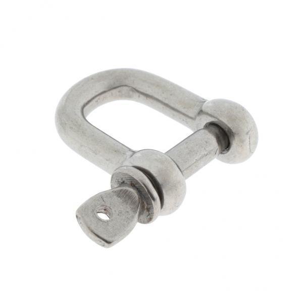 Paquete de 3-7 grilletes en D de acero inoxidable con cadena y grilletes para aparejo -M8 -4mm 3 piezas Baoblaze Grillete D de acero inoxidable