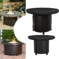thumbnail image 3 of 1 Pce Rond Imperméable Noir Tissu Oxford 420D pour Gril Plaque de Feu Housse de Protection, 3 of 6