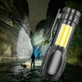 thumbnail image 1 of COB Side Light Flashlight | 10W USB Rechargeable Pen Clip Torch with Built-in High-Capacity Lithium Battery | 3 Modes: High, Burst, Side | 85mm Compact ABS Body | 1 Pack | Long-Range | Multipurpose, 1 of 8