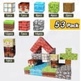 thumbnail image 1 of Juego de bloques de construcción magnéticos de Minecraft para una diversión creativa y sensorial, 1 of 8