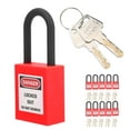 thumbnail image 1 of Candado de etiquetado Jadeshay 10 juegos Candado de seguridad bloqueo de 38 mm, 1 of 8
