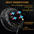 thumbnail image 2 of For VW Beetle 1967-1979 Pair 7" Inch Round LED Headlights High Low Beam DRL DOT, 2 of 8